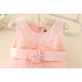 many layers 3-12years girl dress beads baby girl party dress children frocks designs with pink and white